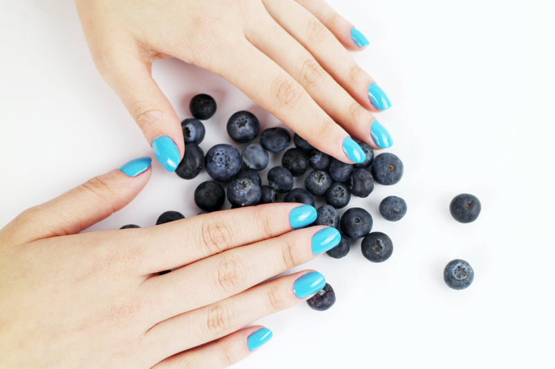 Non Toxic Nail Polish Color Blueberry - Handmade Beauty